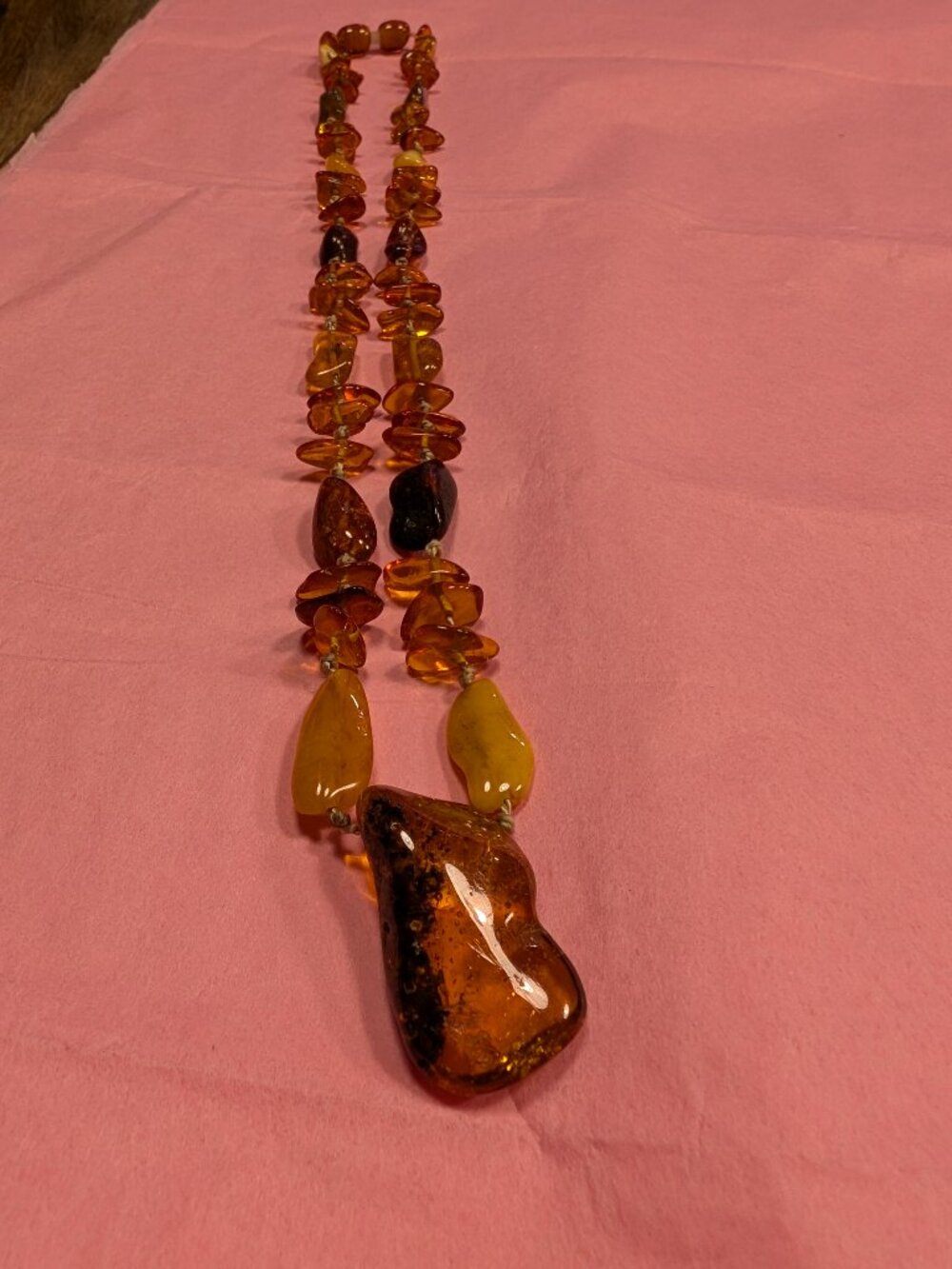 Hand knotted Amber necklace
